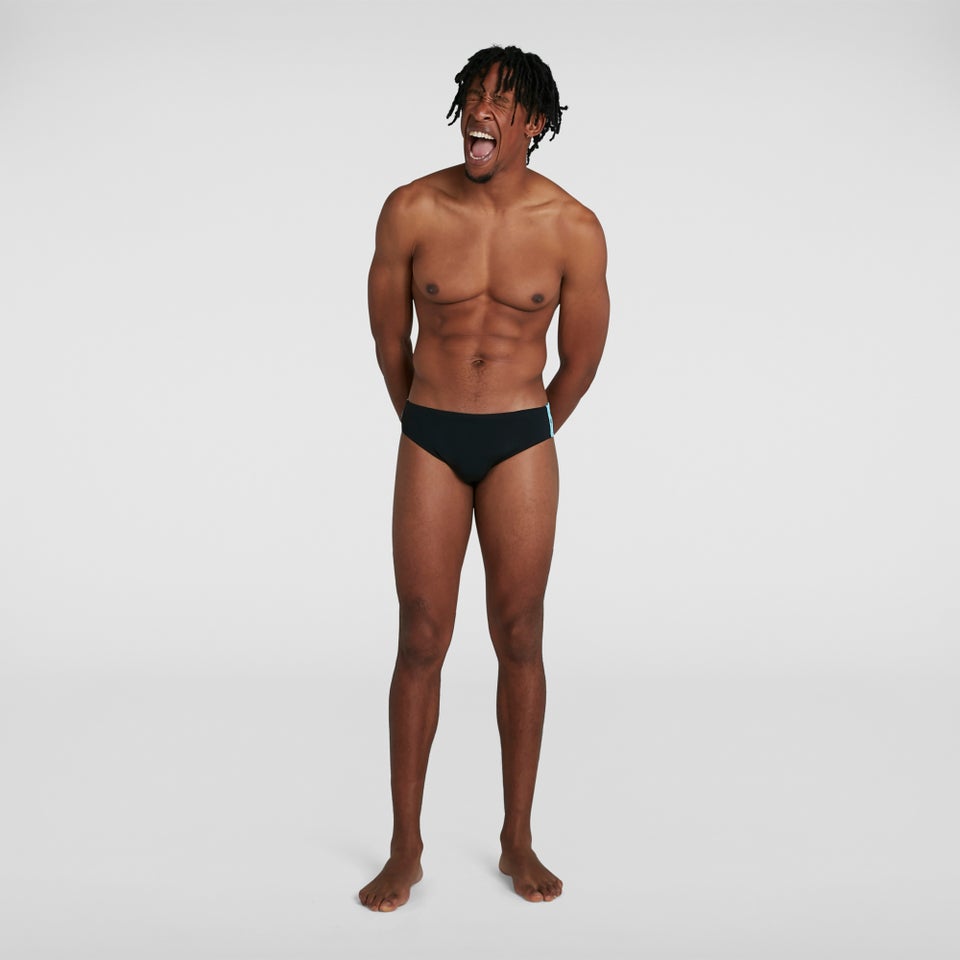 Slip de bain Homme Boom Logo Splice 7 cm Noir