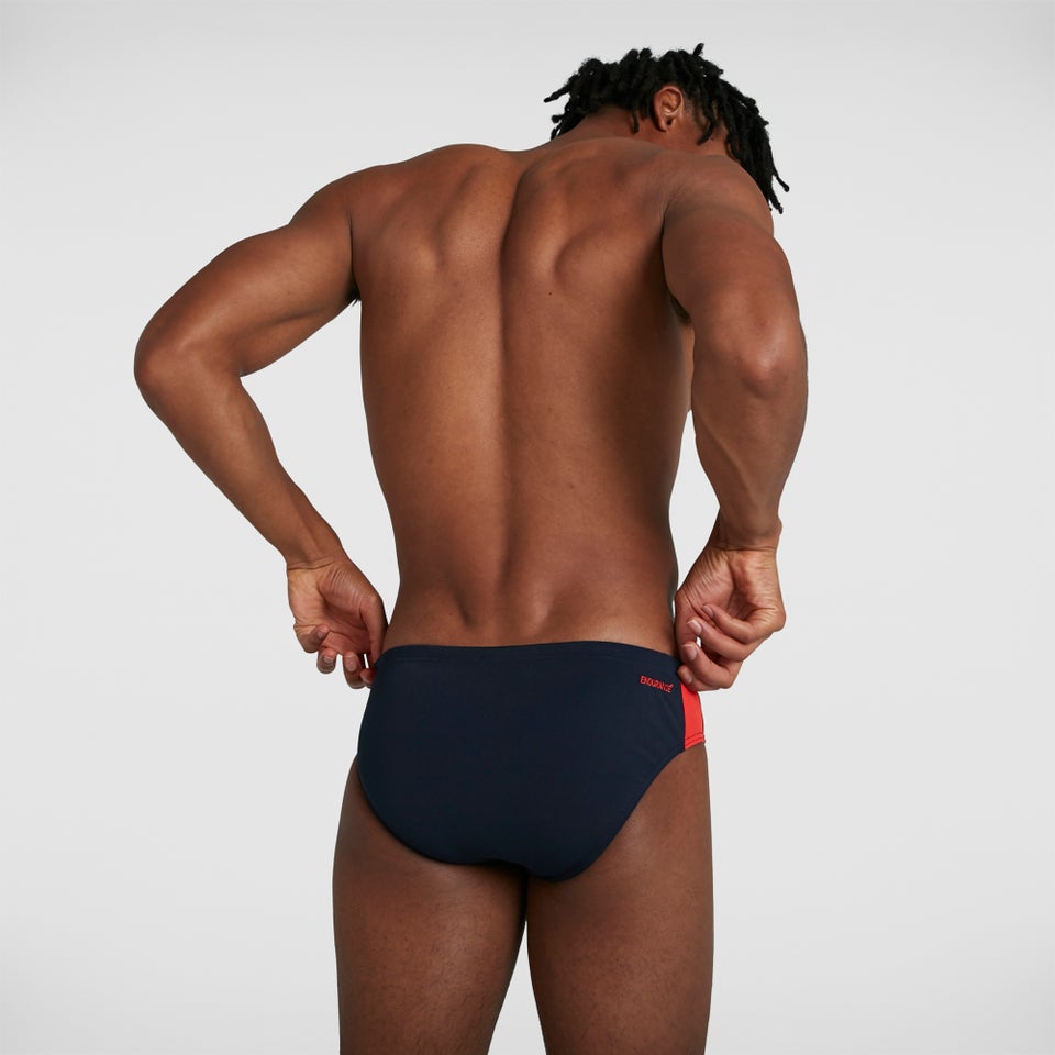 Men's Boom Logo Splice 3" Brief Navy