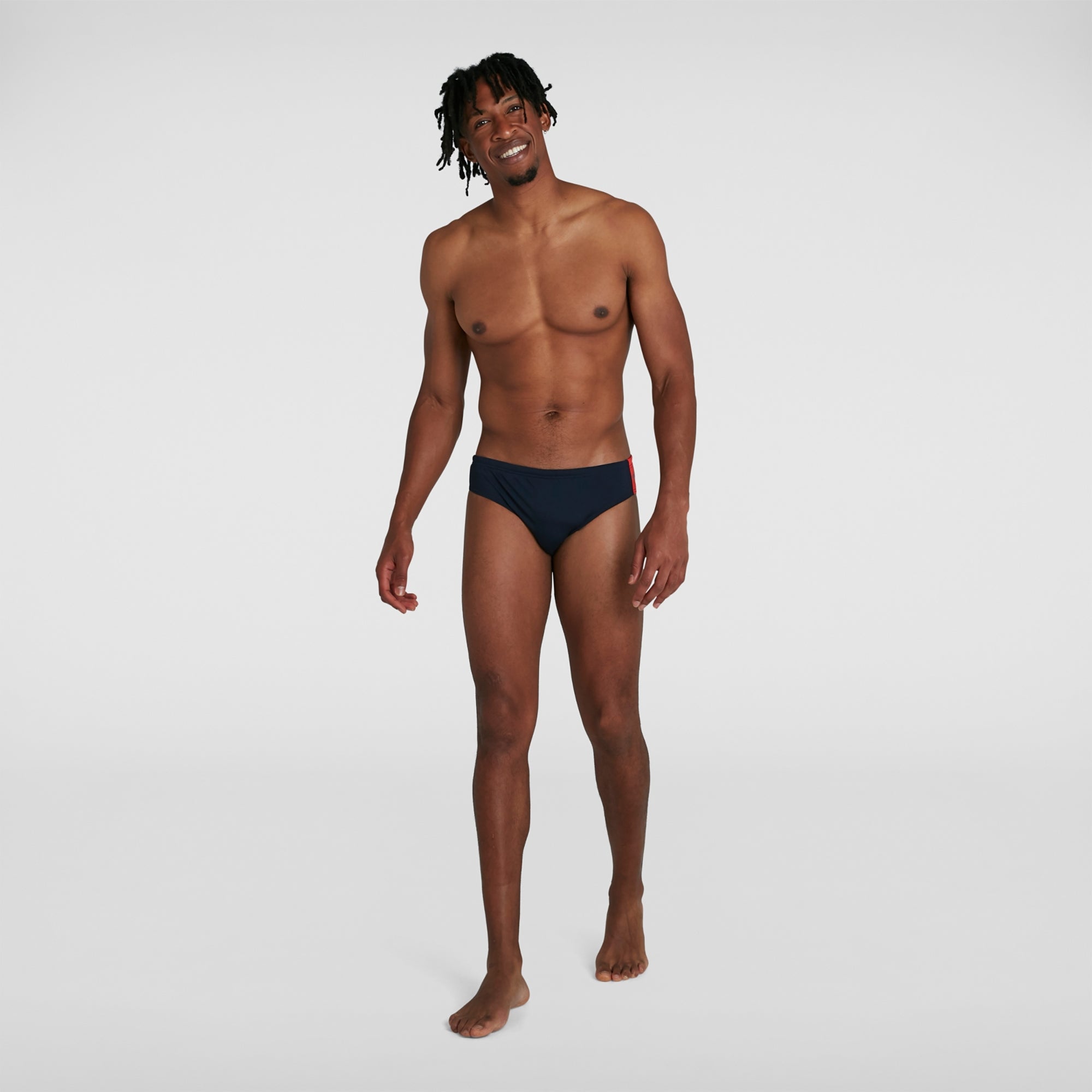Slip de bain Homme Boom Logo Splice 7 cm Bleu marine
