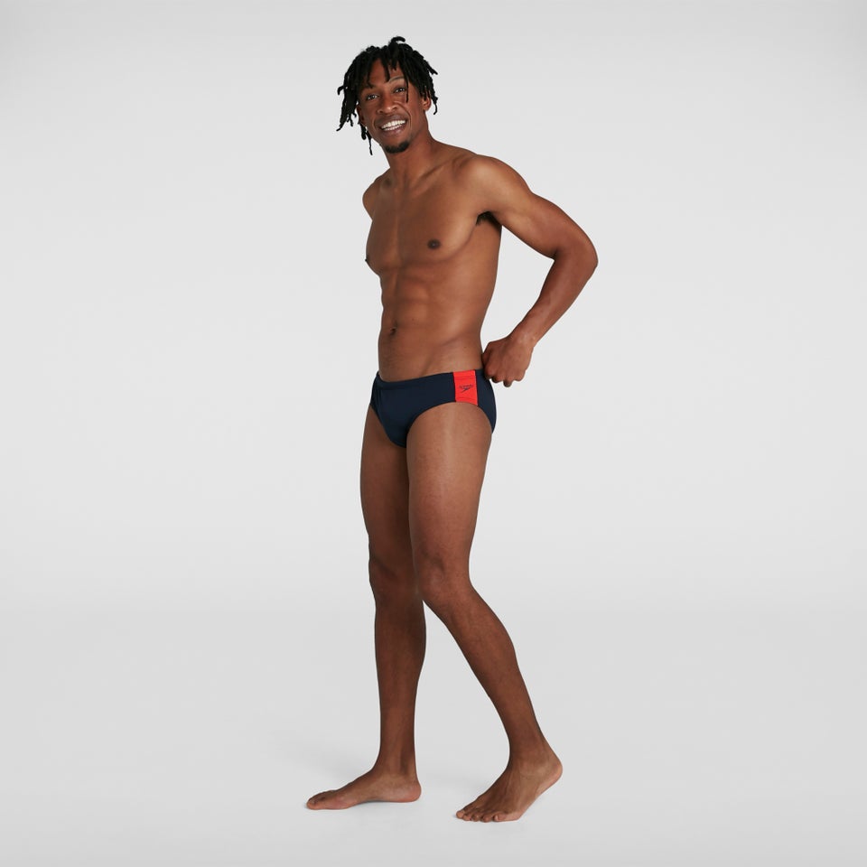 Men's Boom Logo Splice 3" Brief Navy