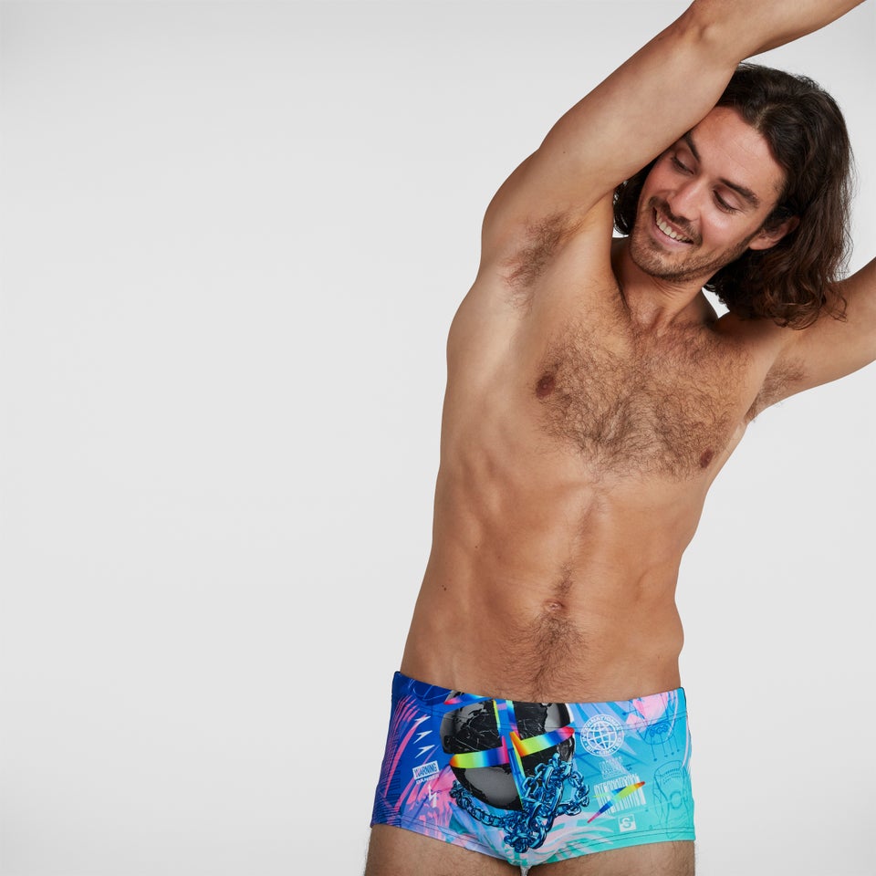 Men's 6.5" Club Training Placement Brief Black/Blue