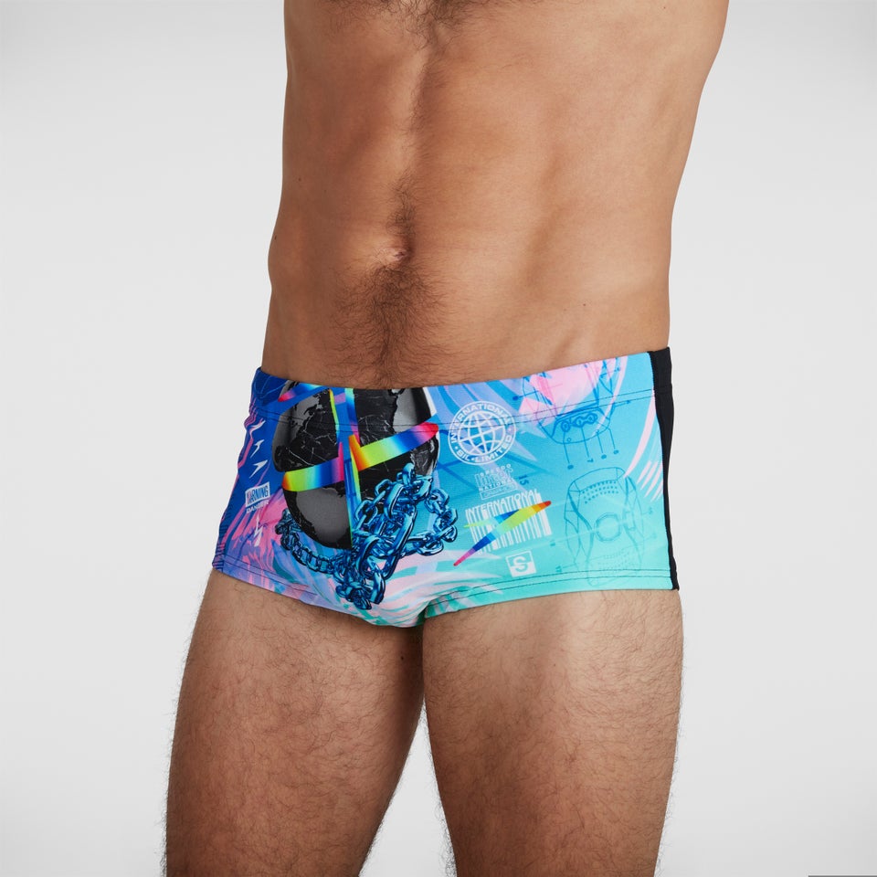 Men's 6.5" Club Training Placement Brief Black/Blue