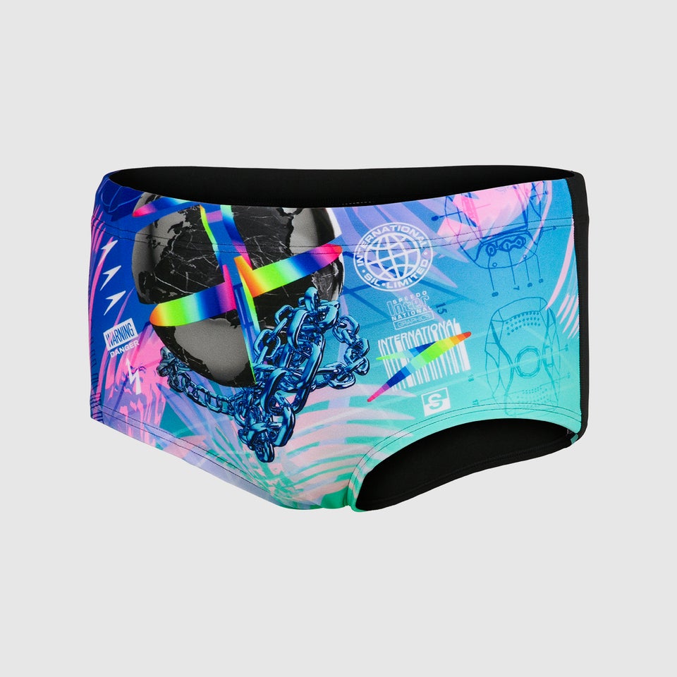 Men's 6.5" Club Training Placement Brief Black/Blue