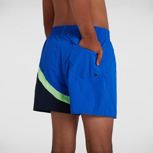Short de bain Garçon Color-block 13 pouces Bleu
