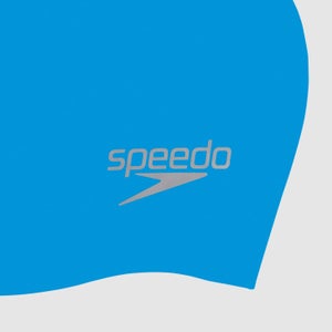 Adult Plain Moulded Silicone Cap Blue - One Size