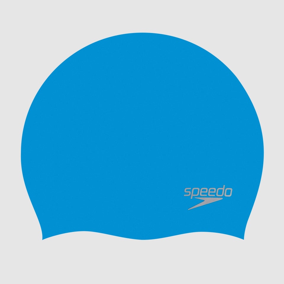 Adult Plain Moulded Silicone Cap Blue