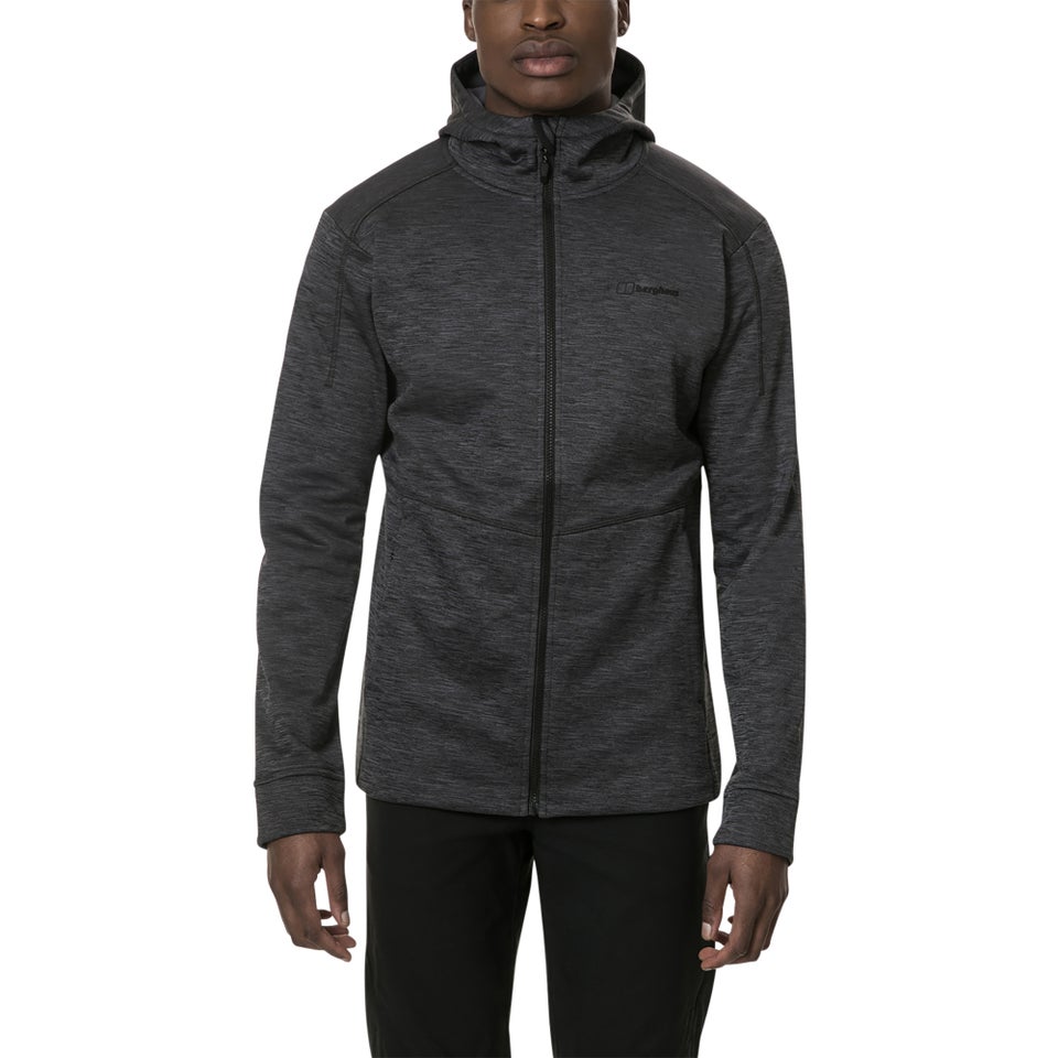 Men's Kamloops Hooded Fleece Jacket - Black / Grey