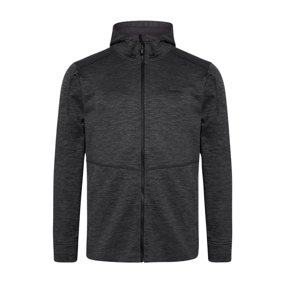 Men's Kamloops Hooded Fleece Jacket - Black / Grey