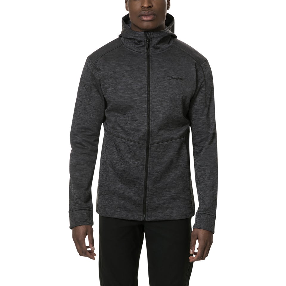 Men's Kamloops Hooded Fleece Jacket - Black / Grey
