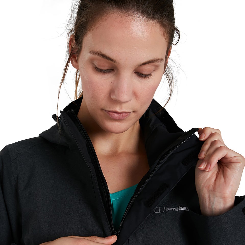 Women's Elara Waterproof Jacket - Black / Dark Grey