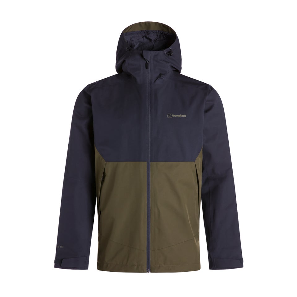 Men's Fellmaster Interactive Gore-Tex Waterproof Jacket - Dark Green / Blue