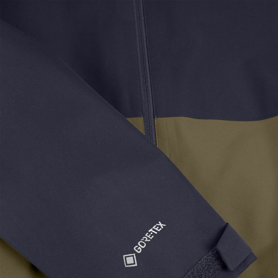 Men's Fellmaster Interactive Gore-Tex Waterproof Jacket - Dark Green / Blue