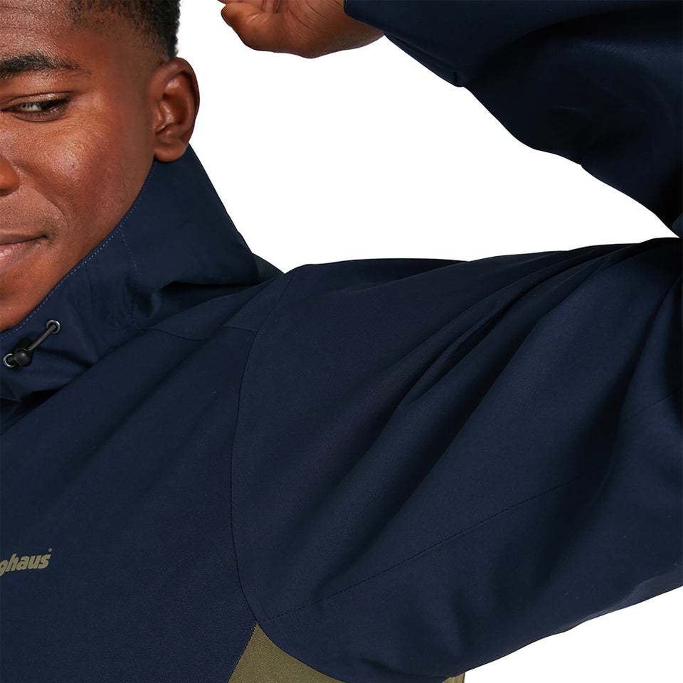 Men's Fellmaster Interactive Gore-Tex Waterproof Jacket - Dark Green / Blue