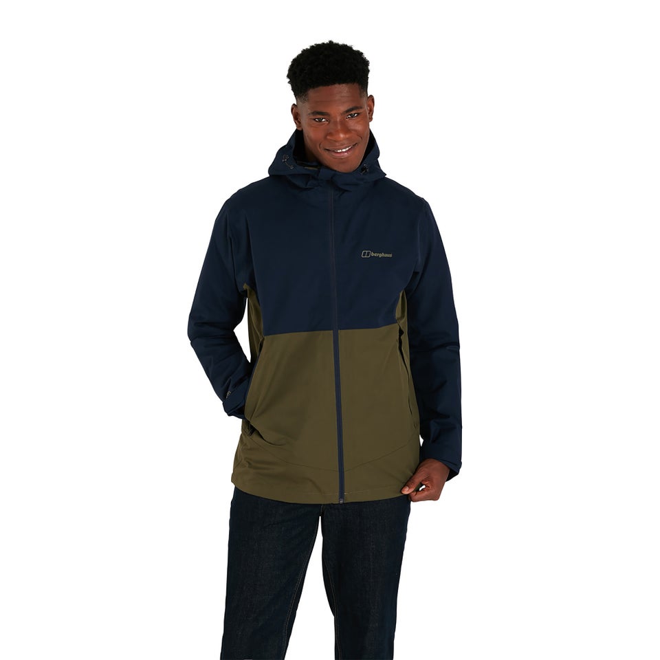 Men's Fellmaster Interactive Gore-Tex Waterproof Jacket - Dark Green / Blue
