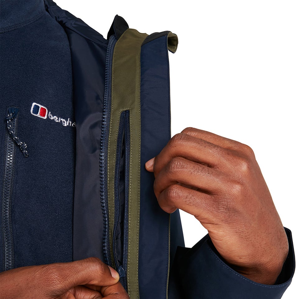 Men's Fellmaster Interactive Gore-Tex Waterproof Jacket - Dark Green / Blue