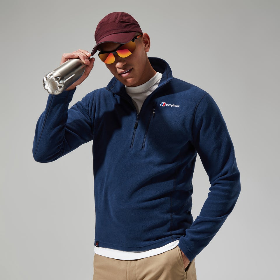 Men's Prism Micro Polartec Half Zip Fleece - Dark Blue