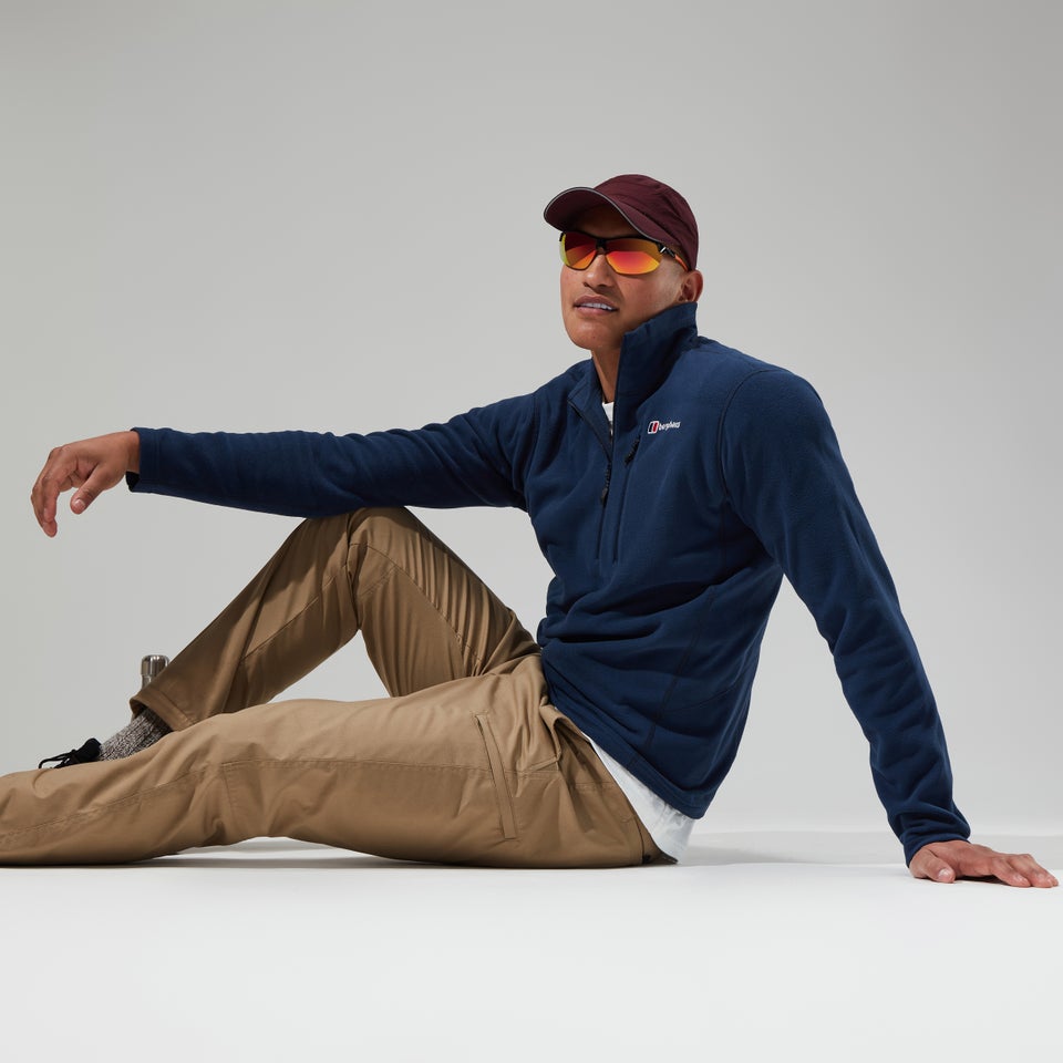 Men's Prism Micro Polartec Half Zip Fleece - Dark Blue