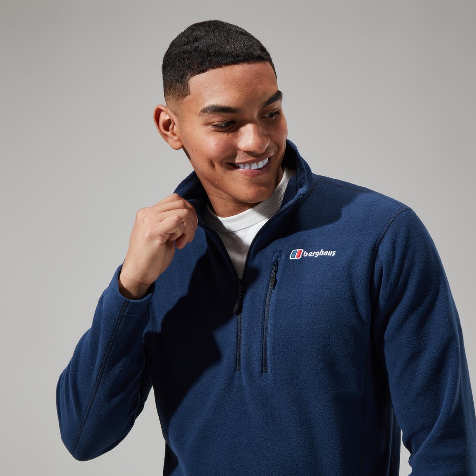 Men's Prism Micro Polartec Half Zip Fleece - Dark Blue