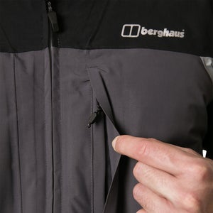 Men's Chombu Waterproof Jacket - Grey / Black