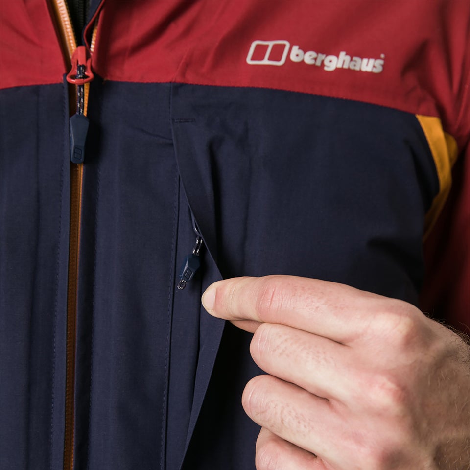 Men's Chombu Waterproof Jacket - Blue / Red