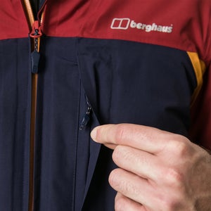 Men's Chombu Waterproof Jacket - Blue / Red