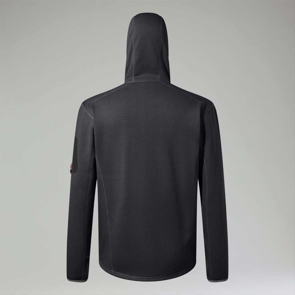 Men's Pravitale Mountain 2.0 Hooded Fleece Jacket - Dark Grey/Black