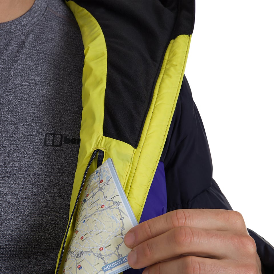 Men's Ronnas Reflect Down Jacket - Purple / Blue