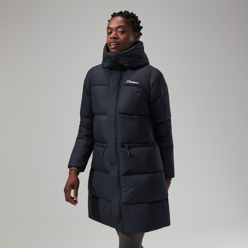 Women's Combust Reflect Long Jacket - Black