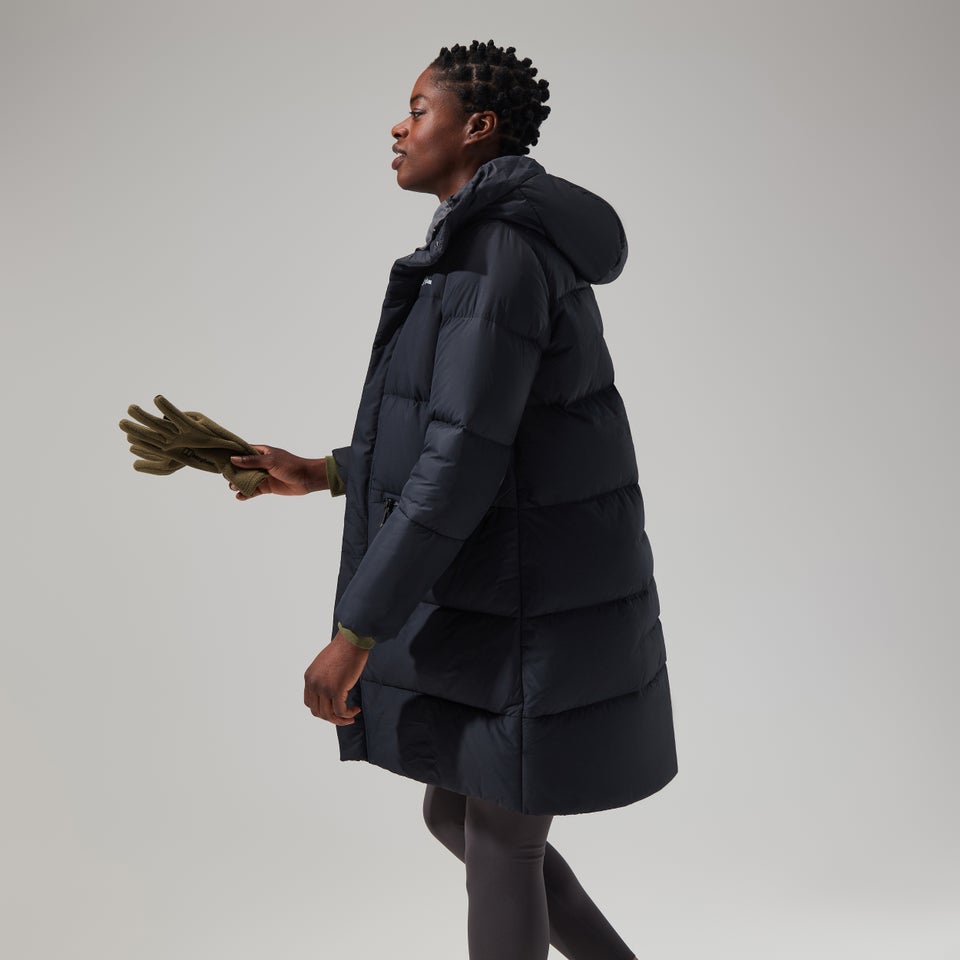 Women's Combust Reflect Long Jacket - Black