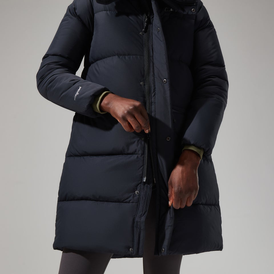 Women's Combust Reflect Long Jacket - Black