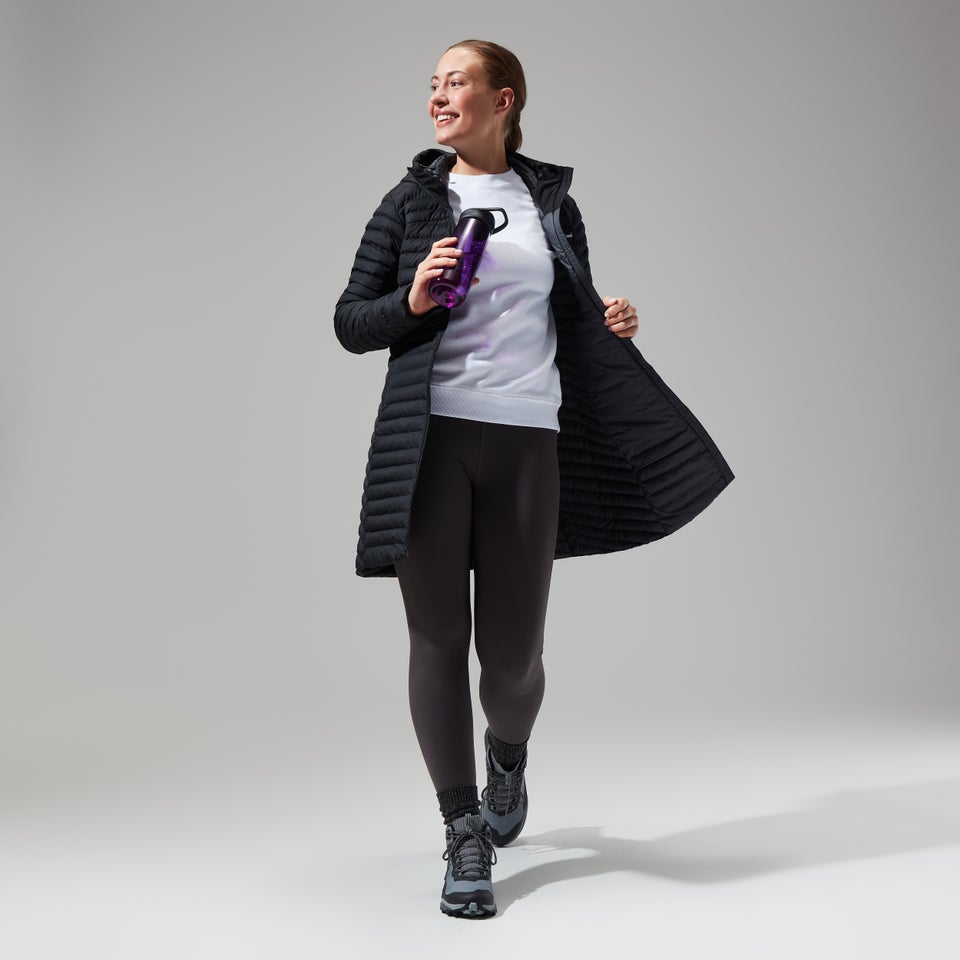 Women's Nula Micro Jacket Long - Black
