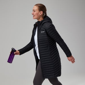 Nula Micro Long Jacken für Damen - Schwarz