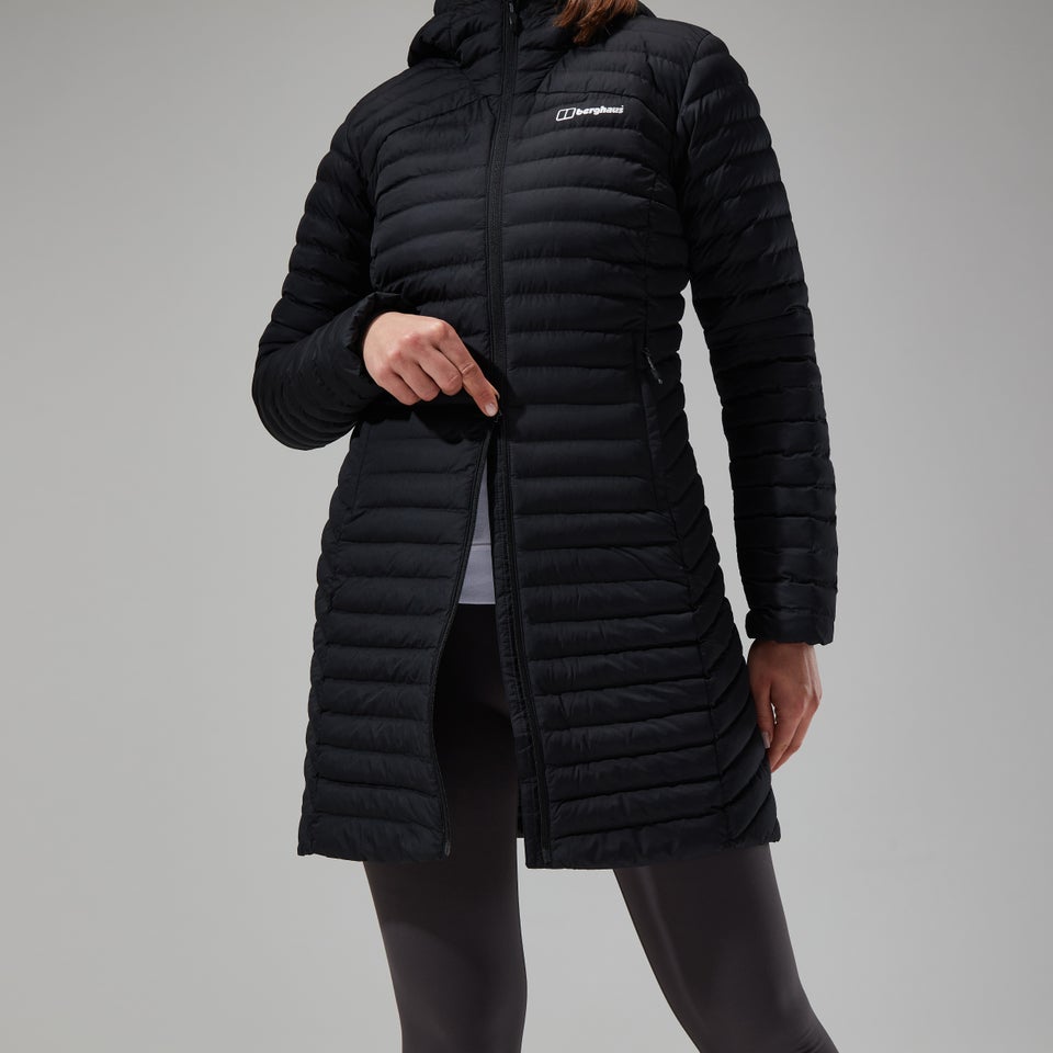 Women's Nula Micro Jacket Long - Black