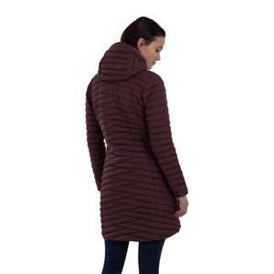 Women's Nula Micro Long Insulated Jacket - Purple