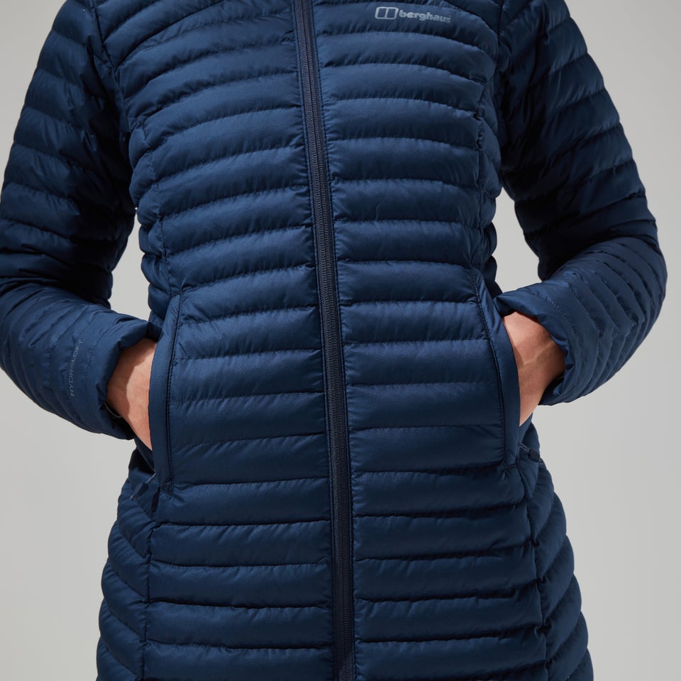Women's Nula Micro Jacket Long - Dark Blue