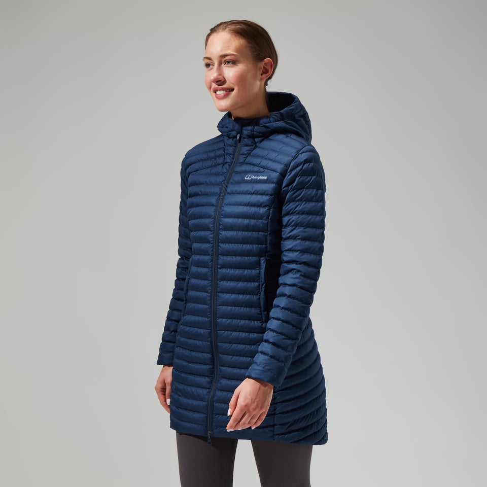 Women's Nula Micro Jacket Long - Dark Blue