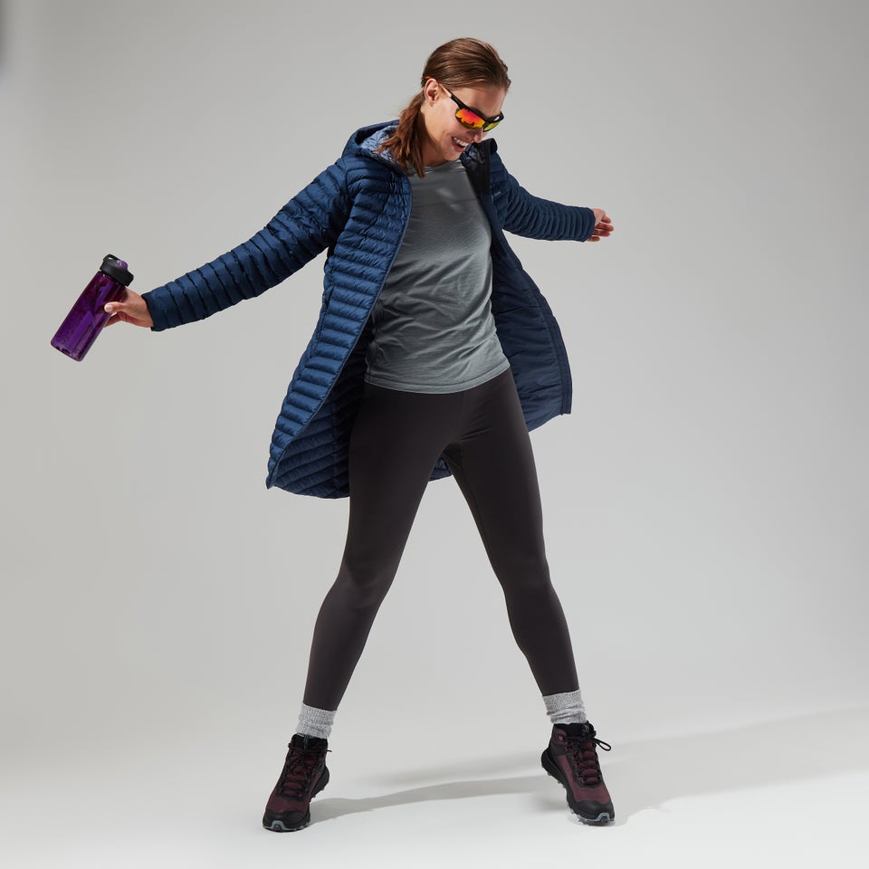 Women's Nula Micro Jacket Long - Dark Blue