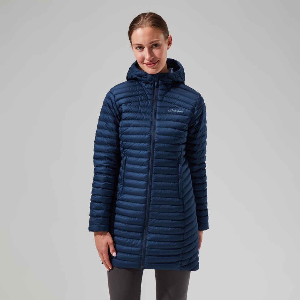 Women's Nula Micro Jacket Long - Dark Blue