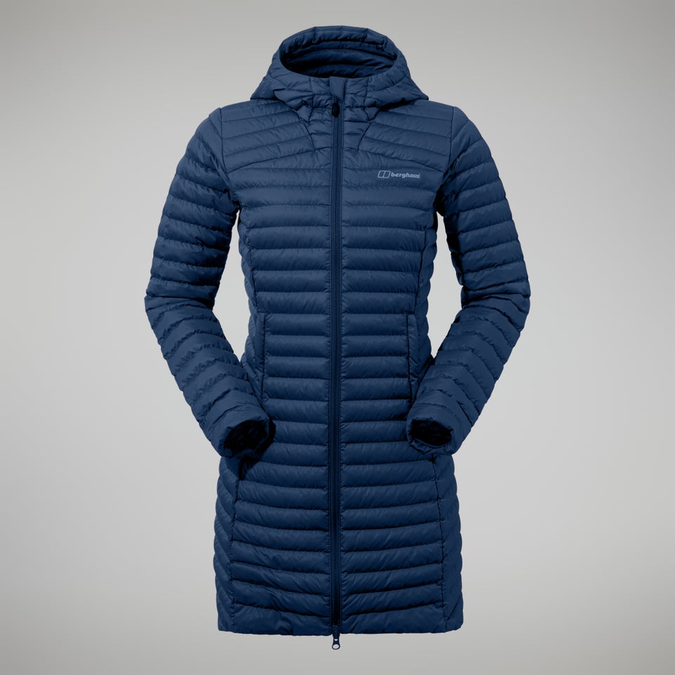 Women's Nula Micro Jacket Long - Dark Blue