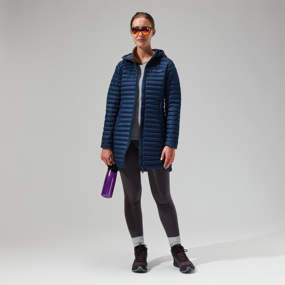 Women's Nula Micro Jacket Long - Dark Blue