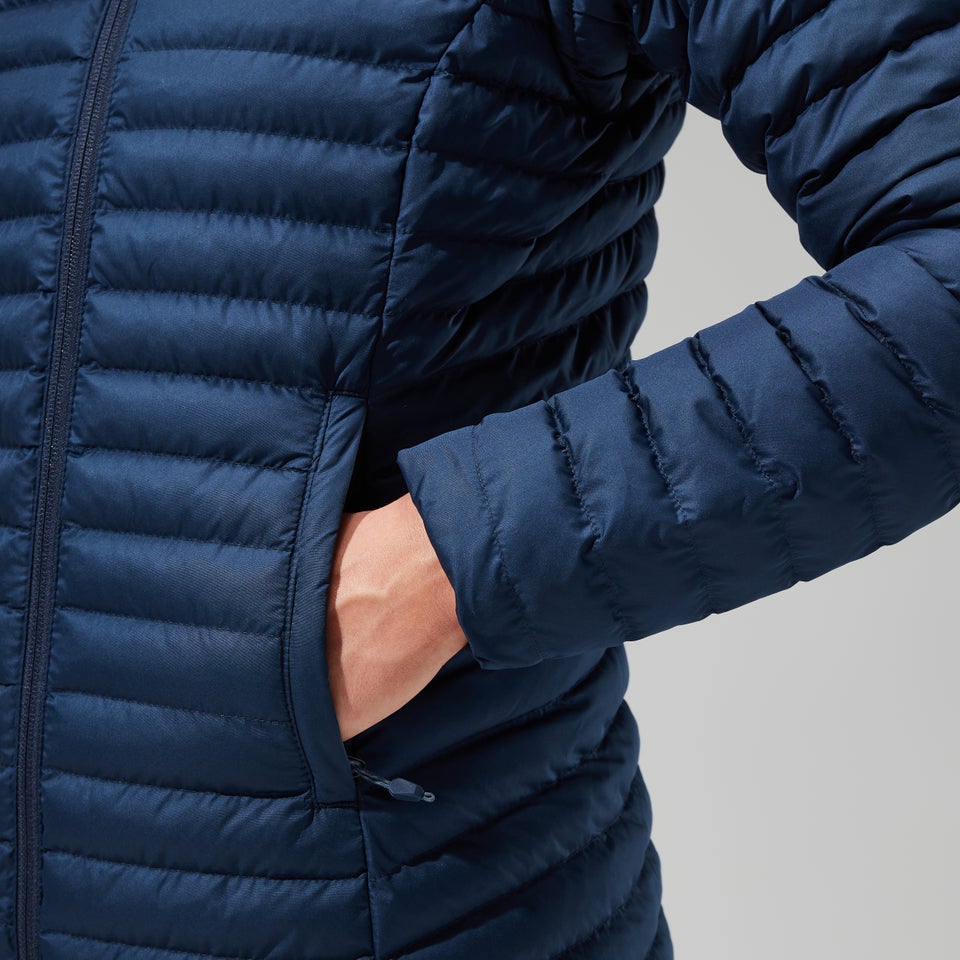 Women's Nula Micro Jacket Long - Dark Blue
