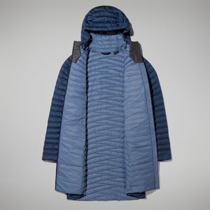 Women's Nula Micro Jacket Long - Dark Blue