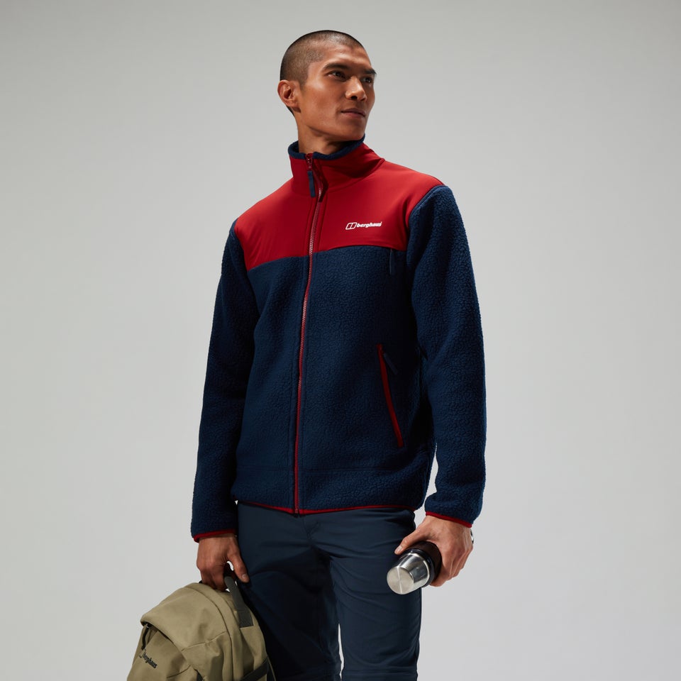 Men's Syker Jacket - Dark Blue/Dark Red
