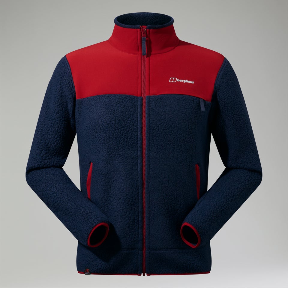 Men's Syker Jacket - Dark Blue/Dark Red