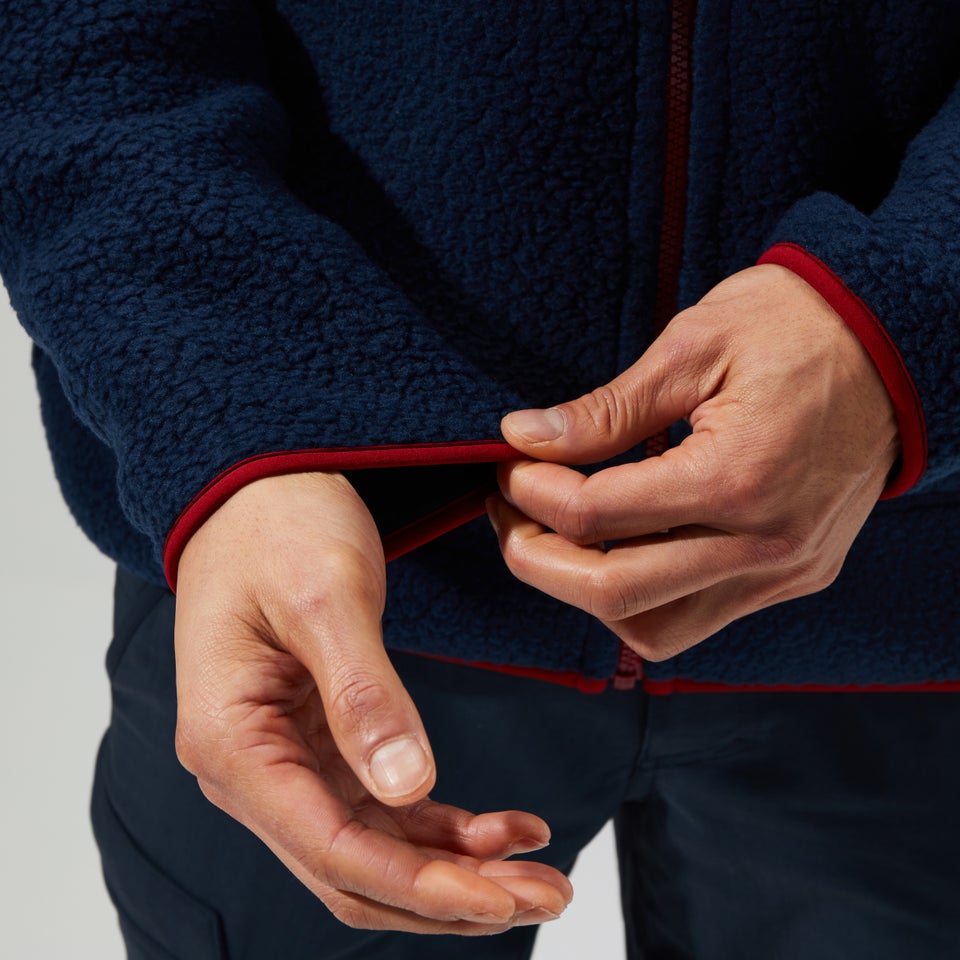 Men's Syker Jacket - Dark Blue/Dark Red