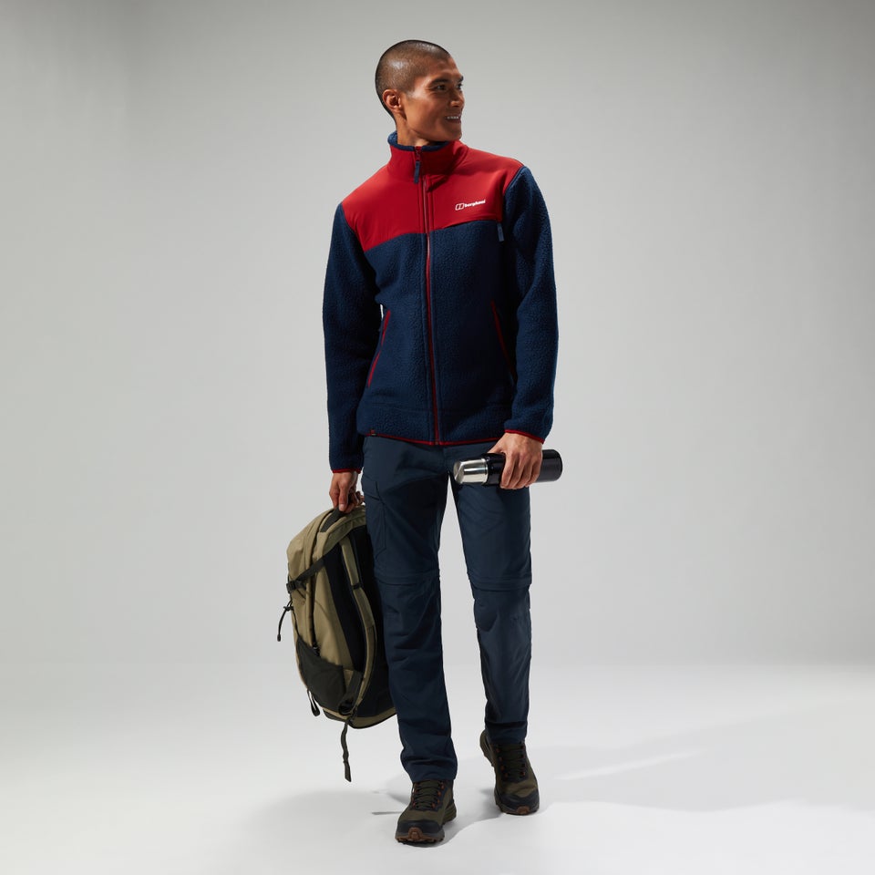 Men's Syker Jacket - Dark Blue/Dark Red