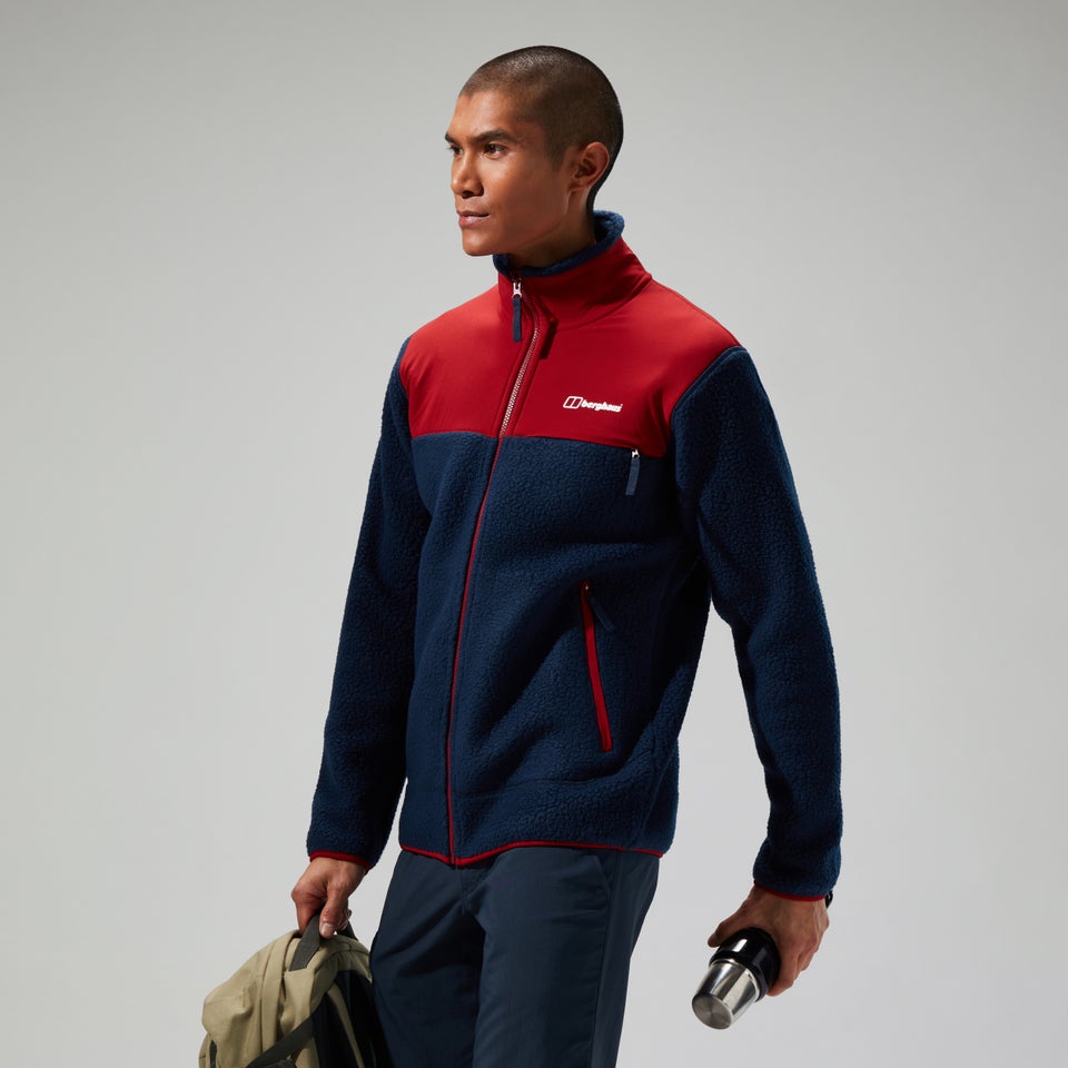 Men's Syker Jacket - Dark Blue/Dark Red