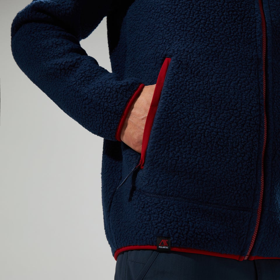 Men's Syker Jacket - Dark Blue/Dark Red