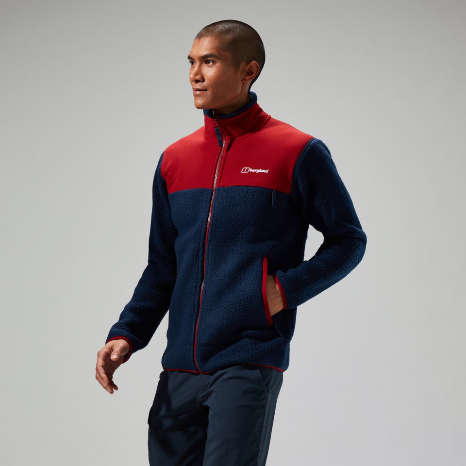 Men's Syker Jacket - Dark Blue/Dark Red
