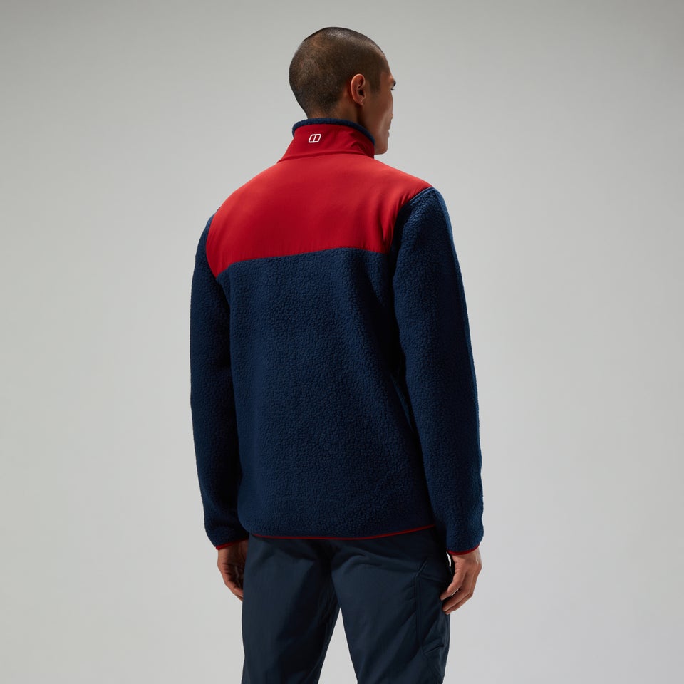 Men's Syker Jacket - Dark Blue/Dark Red
